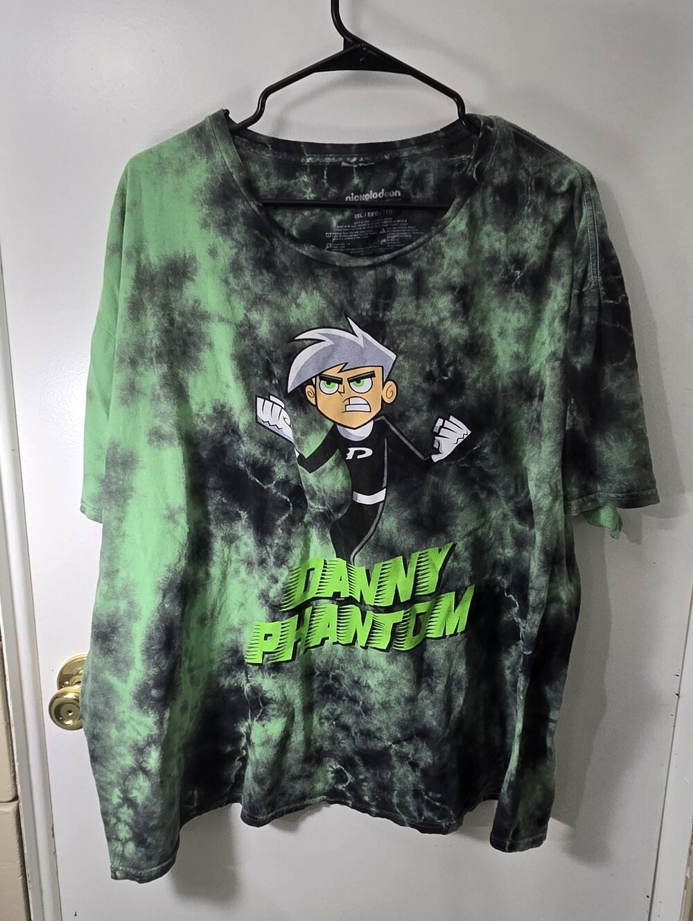 Nickelodeon Danny Phantom Tie Dye Cartoon Core Grunge Y2K Gothic Size XXL